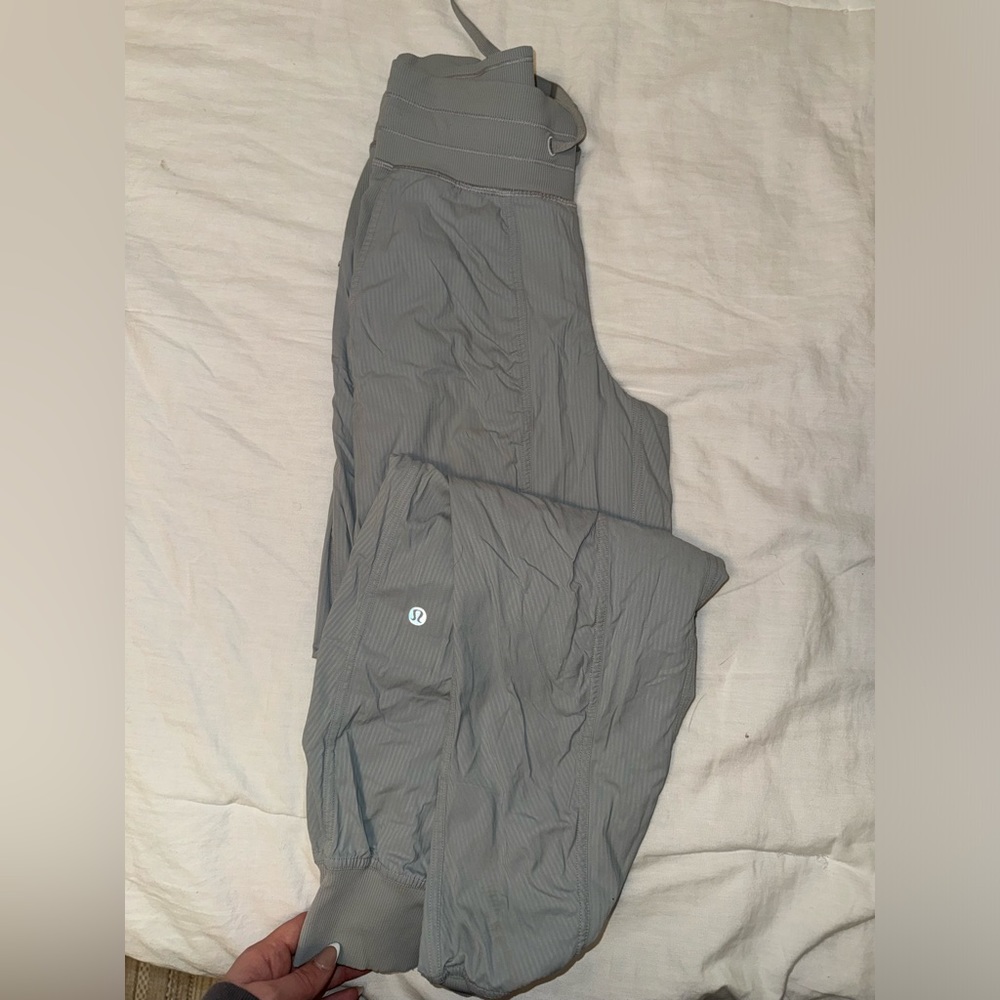 Lululemon light gray dance studio joggers